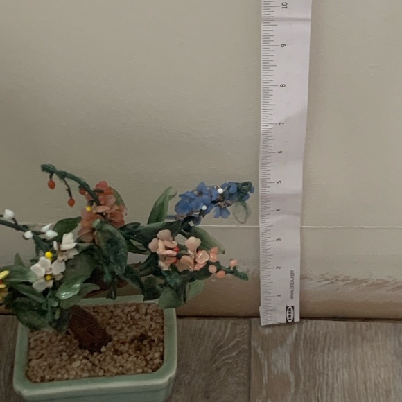 Elegant Pink Flower Bonsai Tree Home Accent - Picture 11 of 12